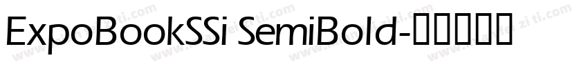ExpoBookSSi SemiBold字体转换